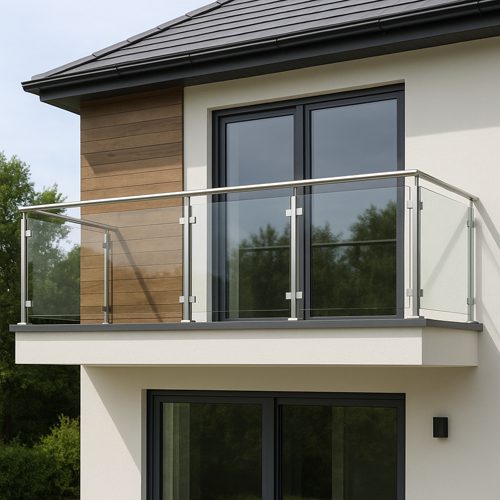 Balustrade din Sticlă și Aluminiu